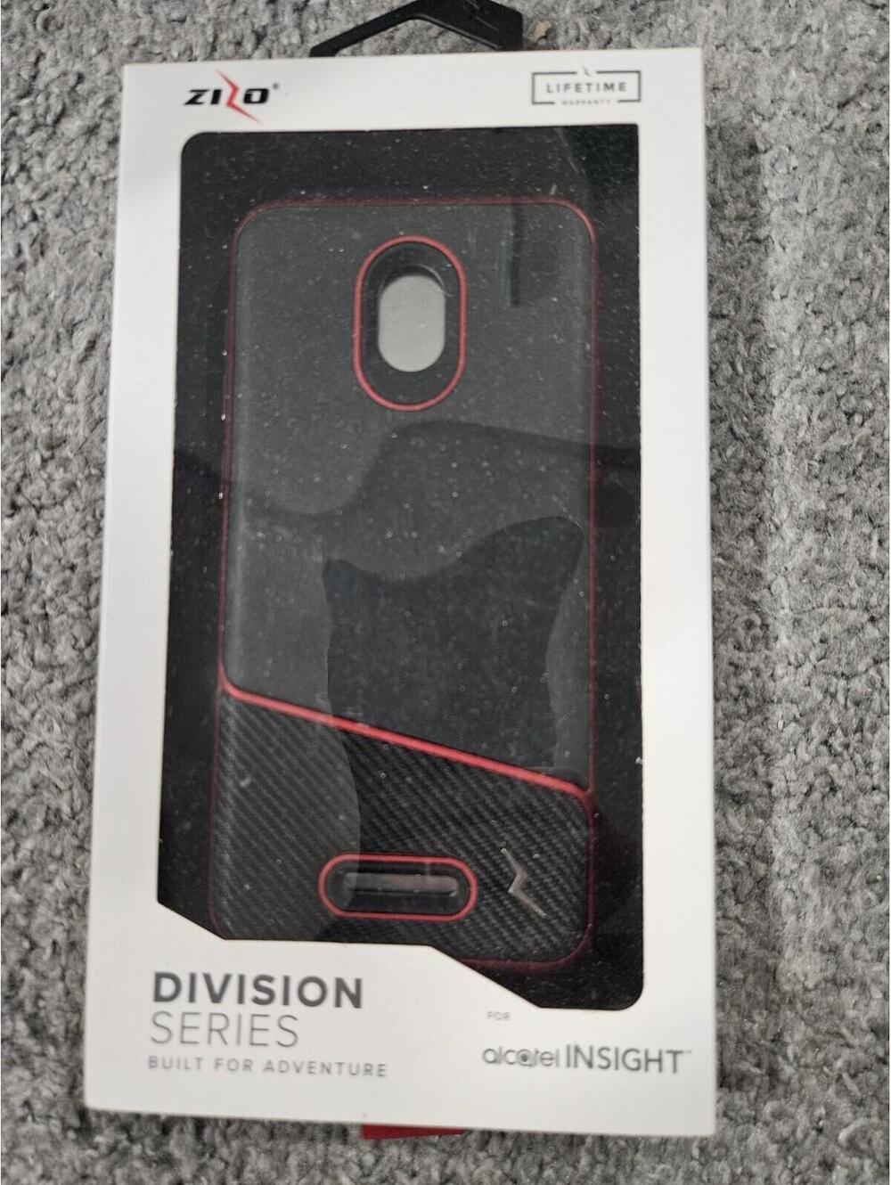 Phone Case For Alcatel Insigjt Zizo Division Series Black And Red